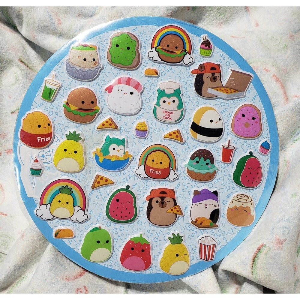 Squishmallows Puffy Stickers Sealed New